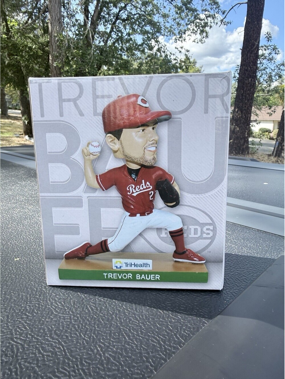 Trevor Bauer Cincinnati Reds Bobblehead 2020 TriHealth